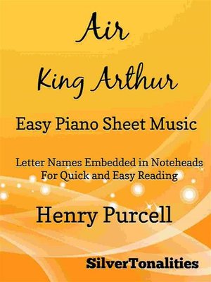 cover image of Air King Arthur Easy Piano Sheet Music